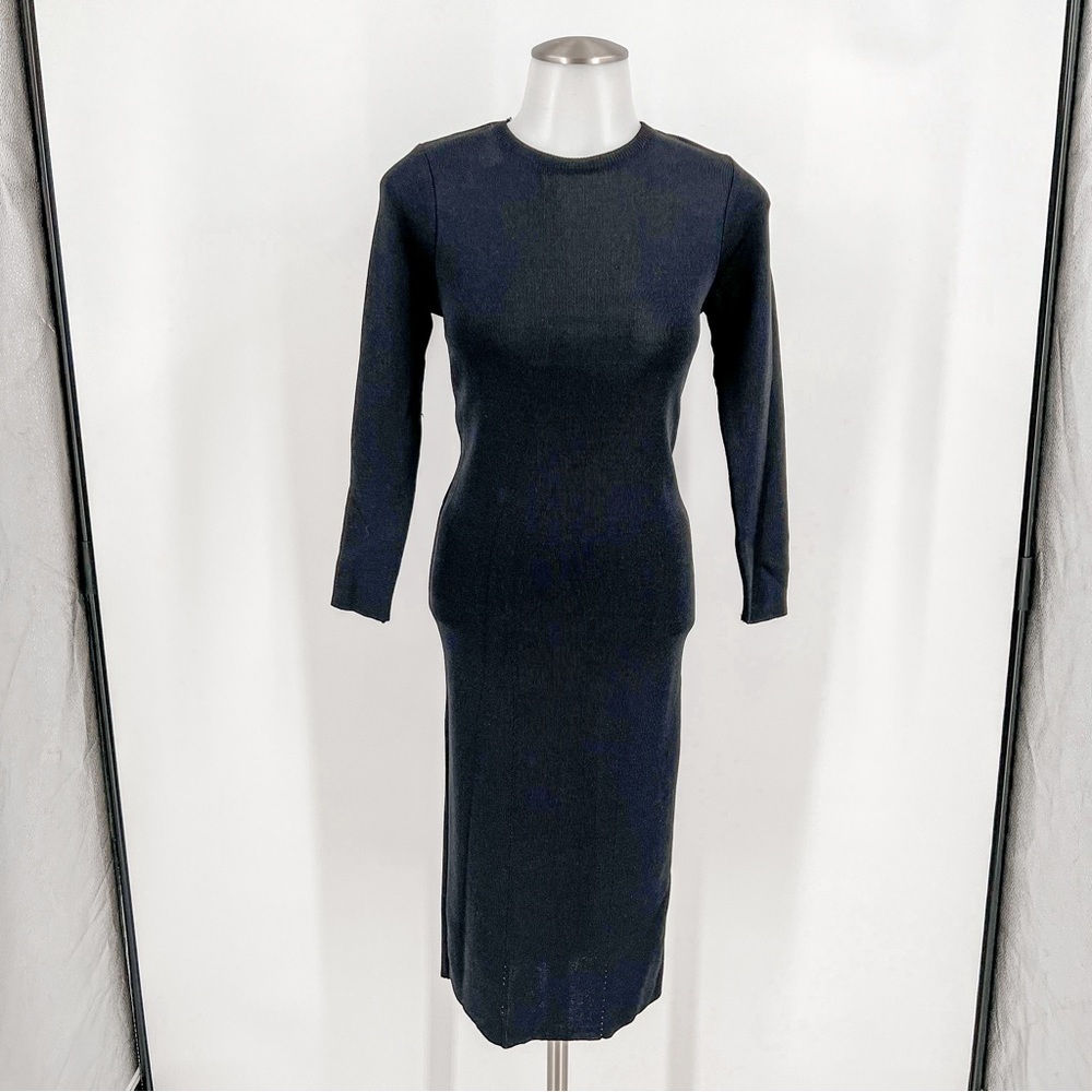 Black Zara open back dress